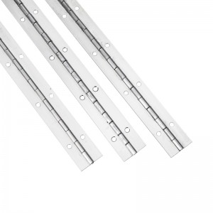 Szabványos méret hosszú csuklópánt 201#72 \'\'*1,2 rozsdamentes acél zongora csuklópántos szekrény zongora csuklópánt